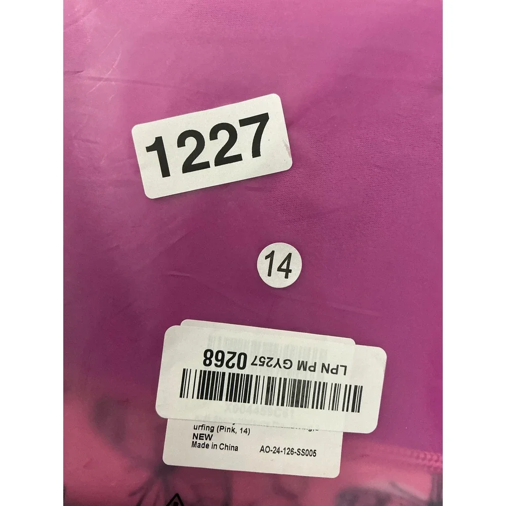 Goldfin Kids‎ Wetsuit 2mm Neoprene Shorty Pink Butterfly Girls Size 14 NEW